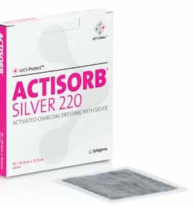 Product Profile Actisorb Silver 220 ACTISORB Silver 220 Activated Charcoal dressing with Silver is a dressing composed of pure activated carbon, impregnated with elemental silver (33ug/cm2) 1 sealed