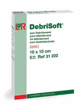Debrisoft Debrisoft consists of a soft, dense nap of monofilament, 100% polyester fibres knitted to the reverse side and secured with polyacrylate. Debrisoft has a stitched edging.