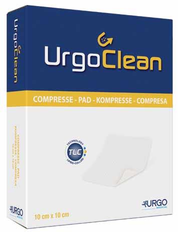 Product Profile UrgoClean Pad Soft-adherent hydro-desloughing absorbent dressing with all the benefits of TLC (Technolgy Lipido-Colloid).