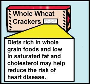 (teacher) Share with participants: Often a food label will make a health claim.