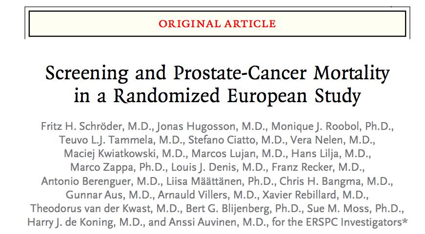greater mortality benefit for prostate cancer than opportunistic screening as currently carried out in the US.