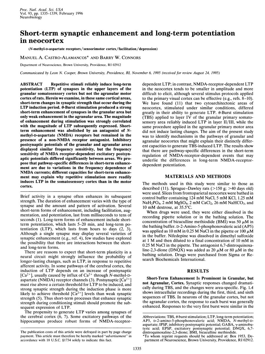 Proc. Natl. cad. Sci. US Vol. 93, pp.