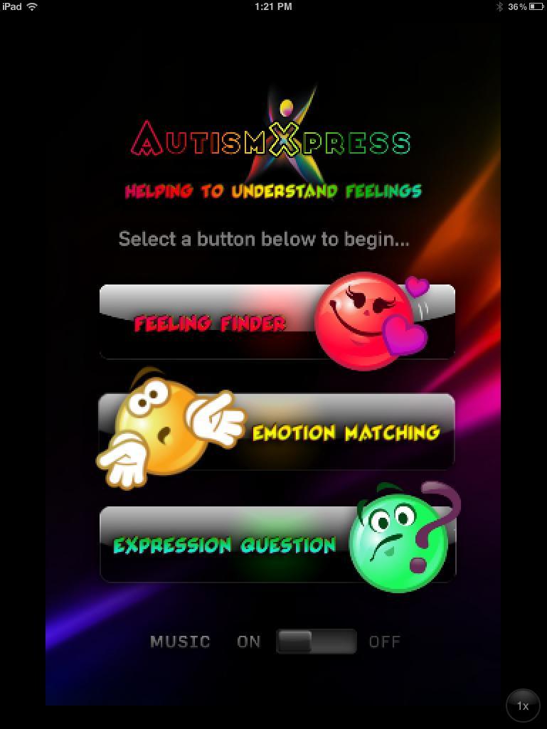 Autism Xpress Pro This app is designed to teach individuals with autism how to identify and express