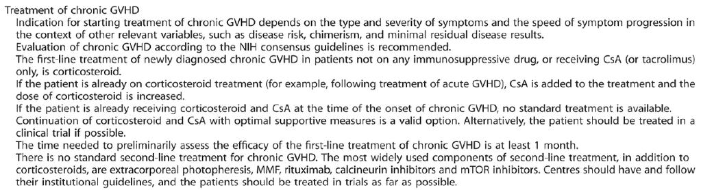 Why Steroid Refractory chronic Graft versus Host Disease (SR-cGvHD) as topic?