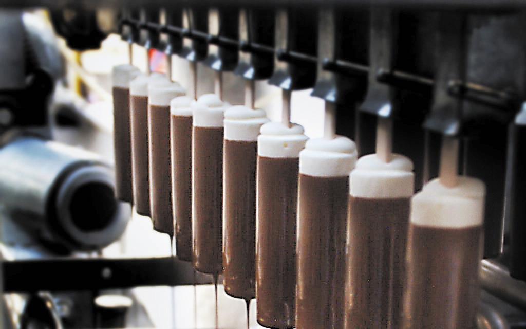 Ice cream coating is usually a very high-fat product which will change viscosity and behaviour during production.