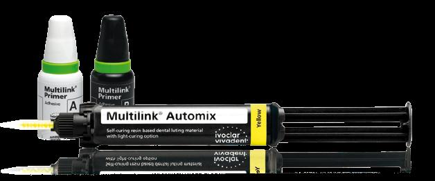 Multilink Aut Strong hold A wide variety of restorative materials are available today.