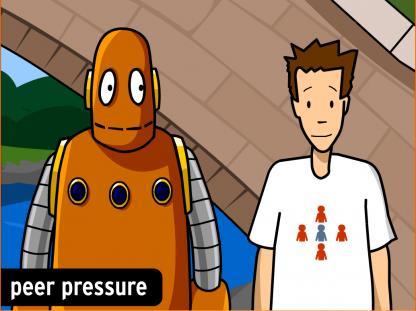 Station 3: BrainPop Peer Pressure As you watch the clip, complete the paragraphs below by filling in the blank spaces on your sheet. Your peers are people in your, like your or the kids in your.