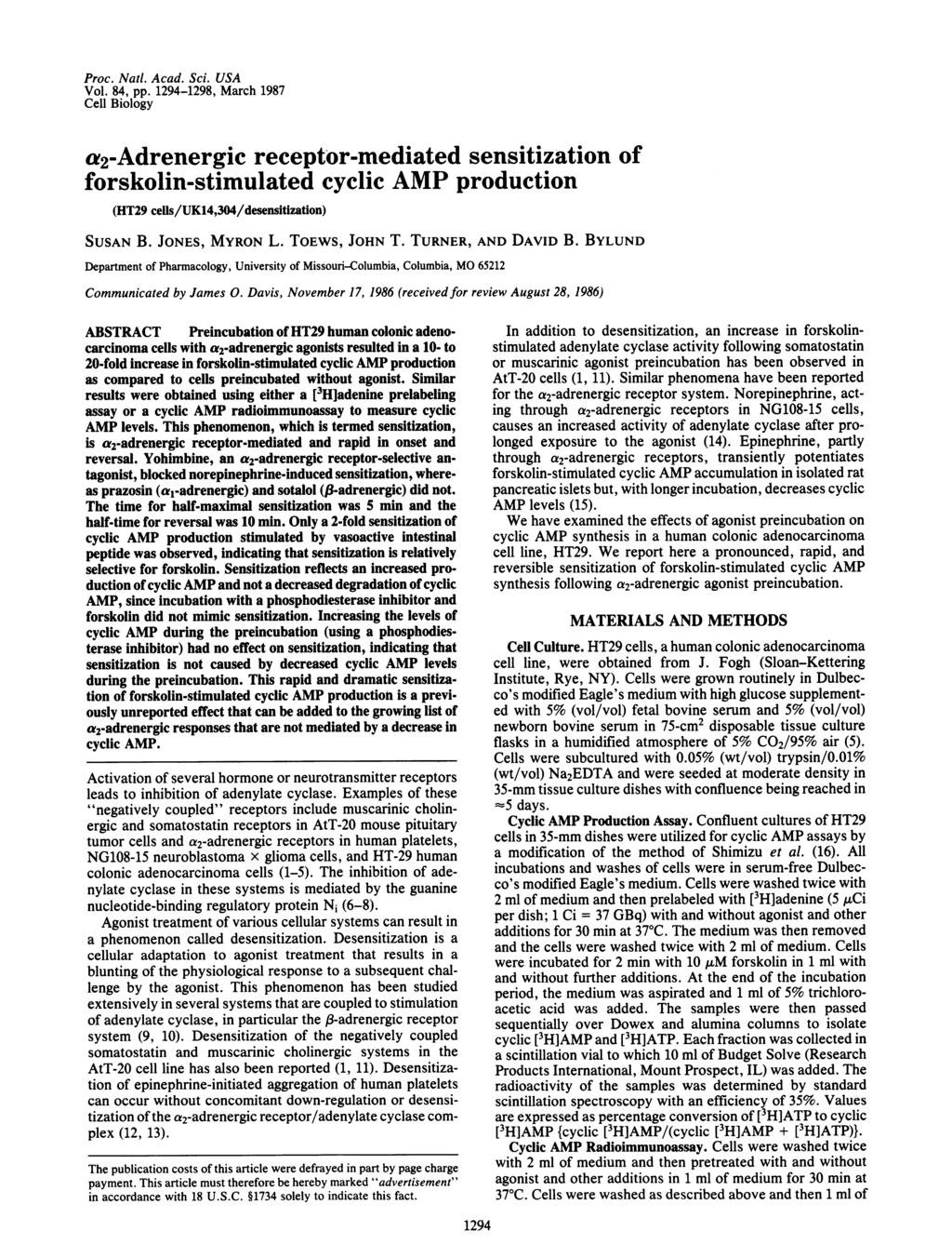 Proc. Natl. Acad. Sci. USA Vol. 84, pp.