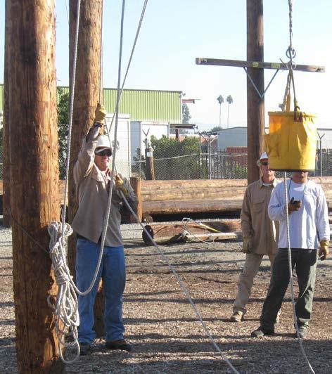 B. Raise & Lower This event evaluates your ability to raise and lower weights up a pole using a pulley and handline.