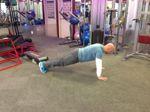 Warm-up T Pushup Keep the abs braced and body in a straight line from