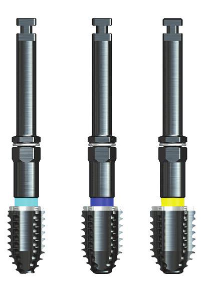 >> The drilling depth for the countersink drill depends on the patient s bone den- sity and the line A B C