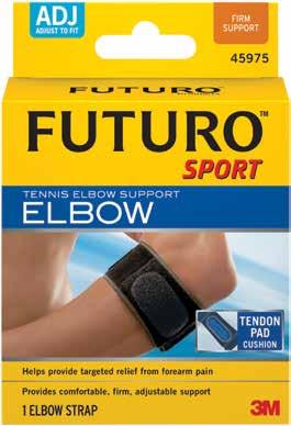 5 09038 2066750 Sport Tennis Elbow Support FIRM STABILISING SPORT Use for: Tendonitis, Tennis Elbow, Golfers Elbow (Epicondylitis) Designed to provide relief from tenderness in the forearm or elbow