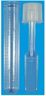 Adult (Large) Isolator Tube A 10 ml glass tube, with yellow and black stopper, containing 1 ml liquid. To use, wipe stopper with 70% alcohol, allow to dry, fill with blood and invert to mix.
