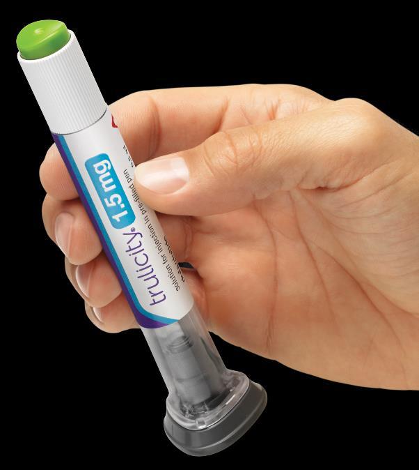 Dulaglutide offers significant HbA 1c reduction in a ready-to-use pen with once-weekly dosing 1 Trulicity is indicated in adults with type 2 diabetes mellitus to improve glycaemic control as: