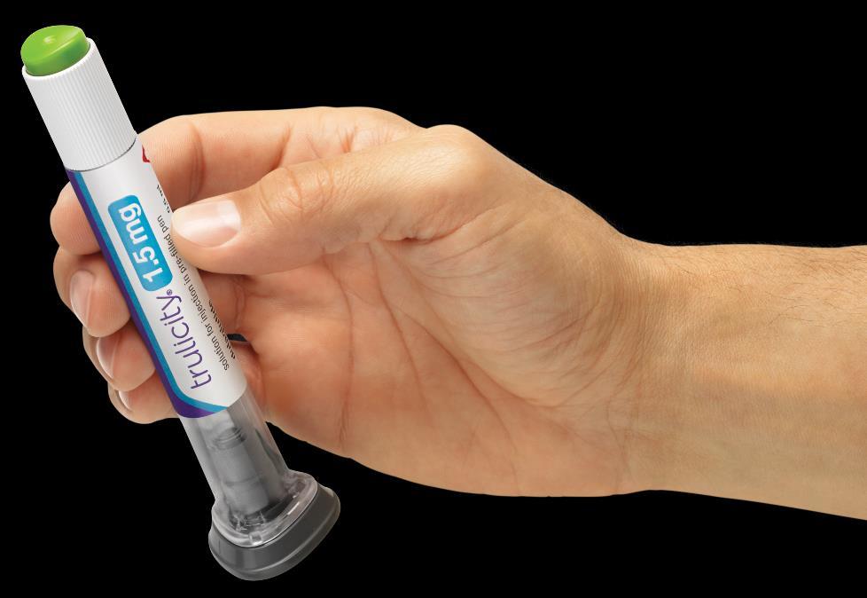 Ready-to-use pen designed with the patient in mind The Trulicity pen is ready-to-use 1 No