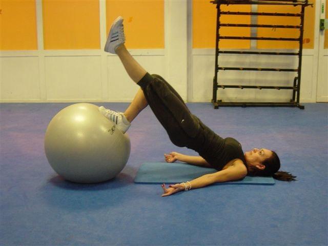 19 Prone Jacknife Core Pecs Lower Abs With your feet on the stability ball place your hands
