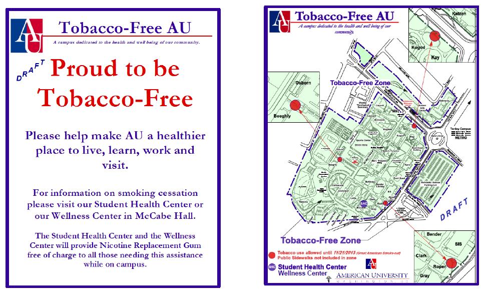 Facilities and Grounds Signs Tobacco use