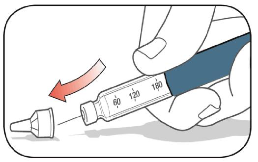 6 Step 12: Pull the Needle out of your skin. A drop of insulin at the Needle tip is normal. It will not affect your dose. Check the number in the Dose Window.