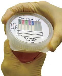 Nowadays, commercially-available on-site screening test kits are usually designed for urine and saliva specimens only, but not for sweat or hair as yet.