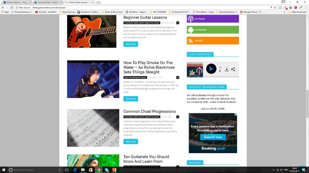 In depth new articles created for guitarist and musicians in all genres One of the few website in the world to curate the best of the guitar