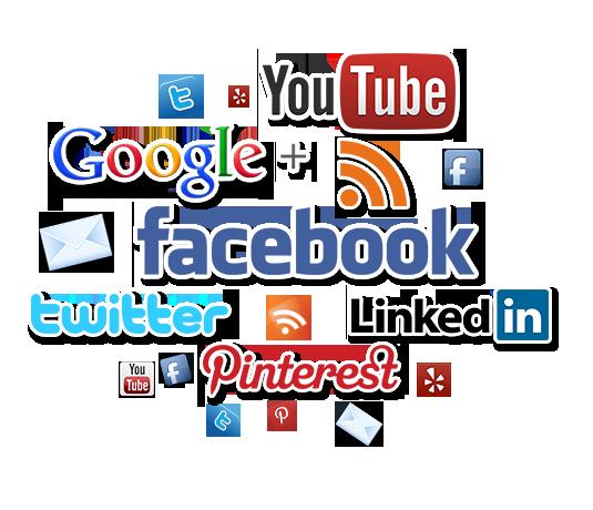 Youtube, Pinterest, Google +, Tumblr, Twitter, Stumbleupon, Reddit, Linkedin, Facebook all integrated with GMI content We post our
