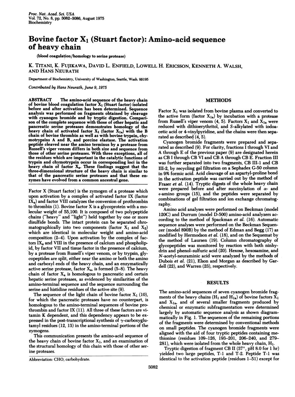 Proc. Nat. Acad. Sci. USA Vol. 72, No. 8, pp.