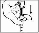 If you push the plunger completely, you will hear a click sound. This will mean that the safety mechanism has been activated, and the needle will disappear into the syringe.