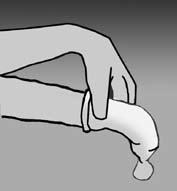 If you accidently put the condom on upside down, you need to throw it away and use a new one to avoid transferring any pre-ejaculatory fluid (semen) to your partner.