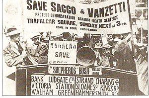 SACCO AND VANZETTI In response to public protests that greeted the sentencing, Massachusetts Governor Alvan Fuller faced last minute appeals to grant clemency (mercy) to Sacco and Vanzetti.
