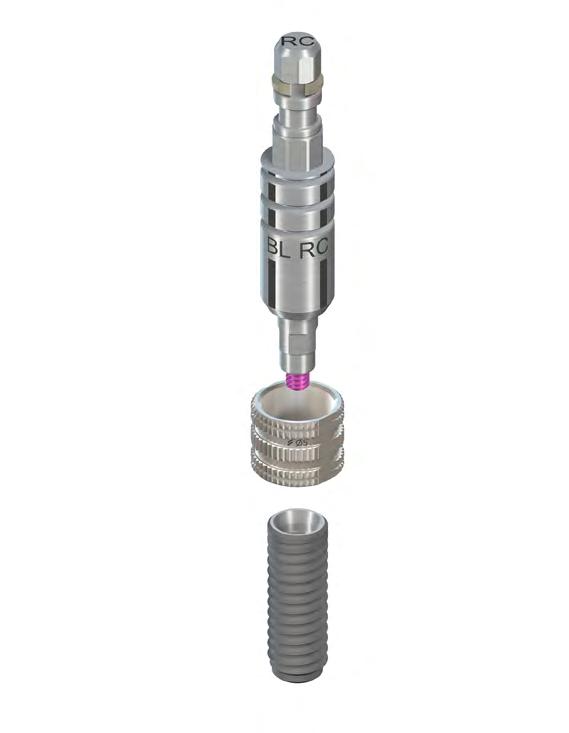 STRAUMANN GUIDED implants CONFIDENCE DURING THE SURGICAL PROCEDURE Straumann implants for a guided surgery procedure Straumann guided implants have a special transfer piece that fits the surgical