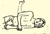 Supine passive arm elevation Continue this exercise from phase two, stretching the arm overhead. Hold for 10 seconds. 5.