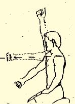 Using the fingers as "feet", climb the hand and arm upward. As you are able to stretch the hand and arm higher, you should move your body closer to the wall.
