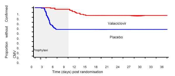valaciclovir in the prophylaxis of CMV infection and disease following renal or heart transplantation.
