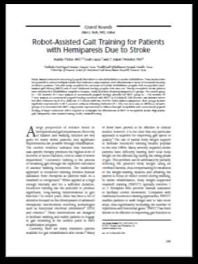 Robot-Assisted Gait Training for Patients with Hemiparesis Due to Stroke Stanley
