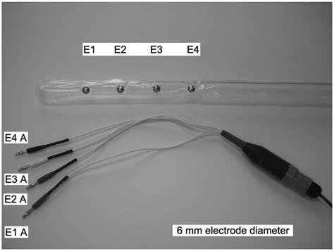 M. Heinke et al.: Termination of atrial flutter 181 Figure 1 Transesophageal echocardiography tube electrode (TEE electrode, Dr.