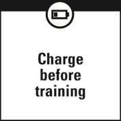 A new training session cannot be started before charging M400.