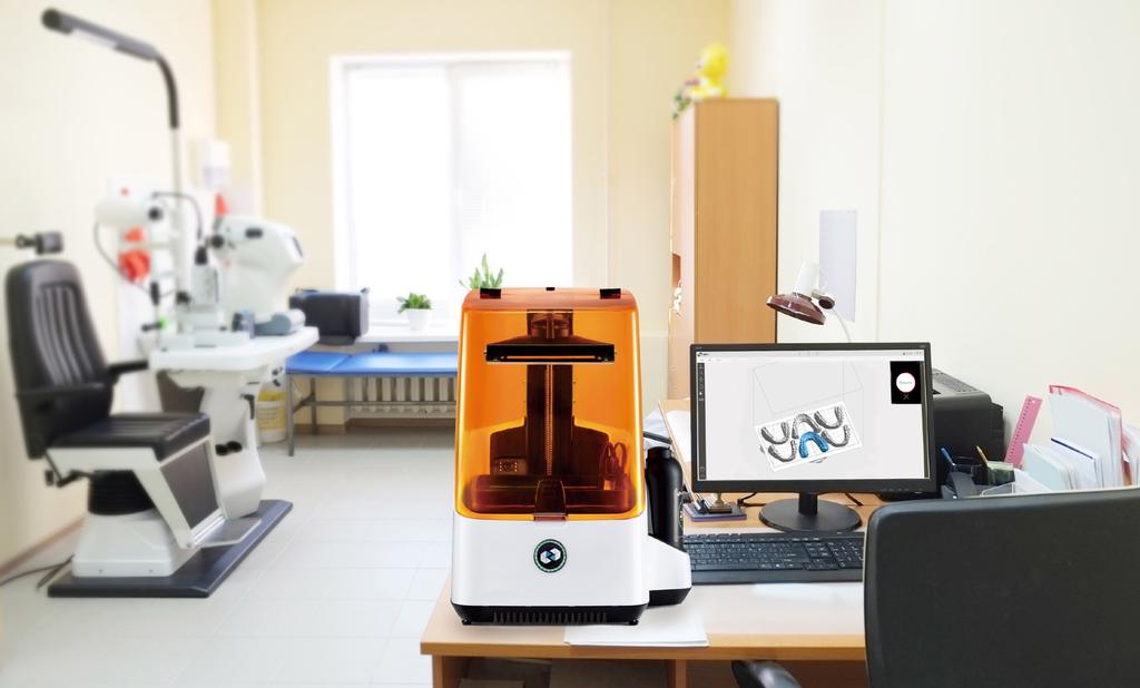 The Definitive Dental 3D Printing Solution Dental Pro Introducing the worlds fastest Dental 3D Printer Speed 3D printing now exists in an elegant desktop solution Dental
