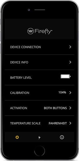 DEVICE SETTINGS Fully customize your experience by setting your touch sensor