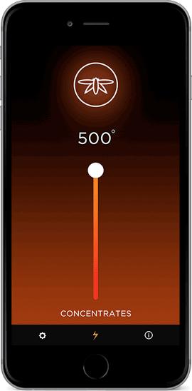TEMPERATURE CONTROL Use the slider to select from a much wider range of temperatures