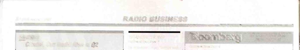 The 8 R &R August 7. 1998 RADO BUSNESS EARNNGS Citadel, Cox Radio Rise n Q2 ttadel Communications Corp.