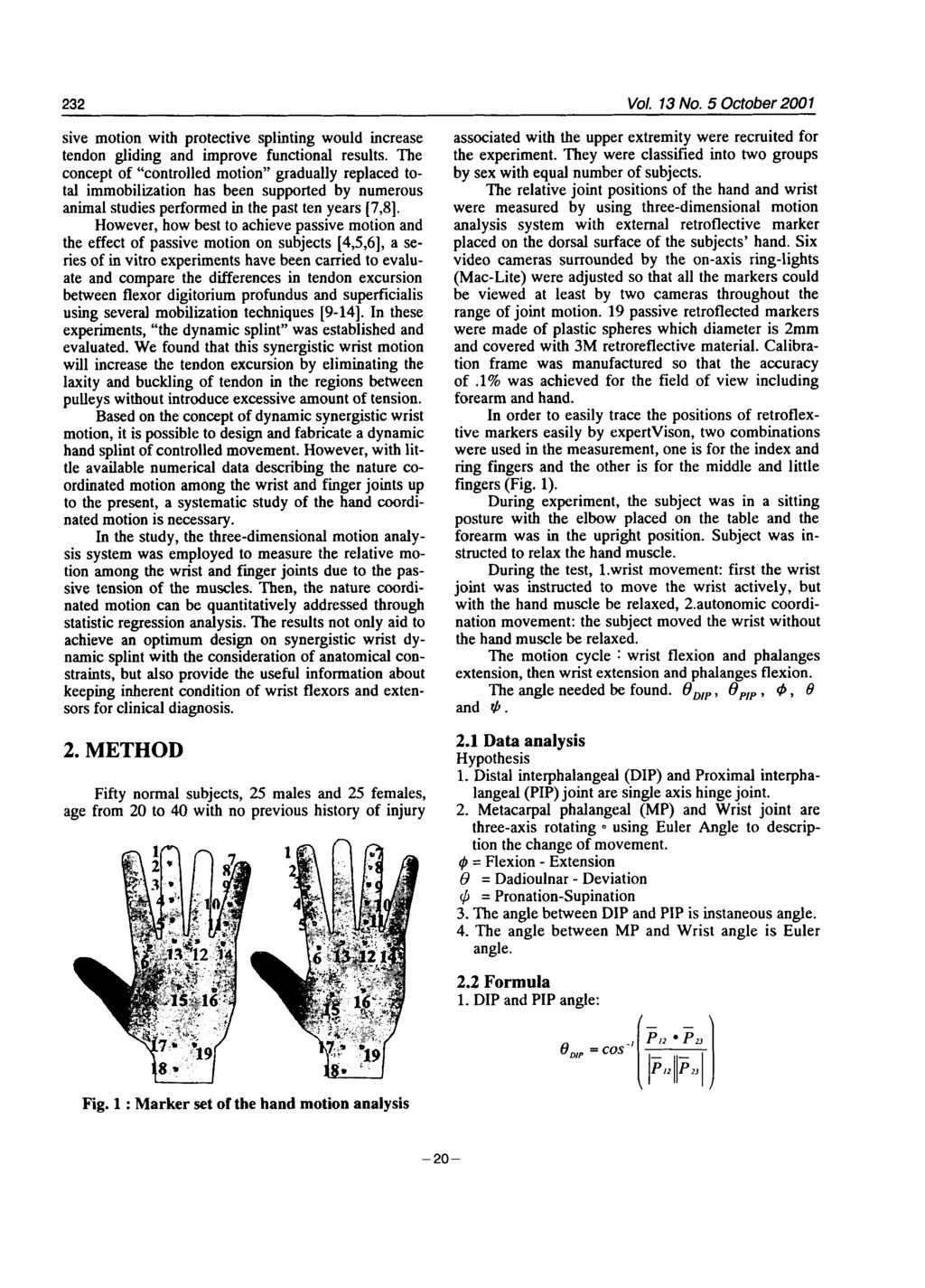 Biomed. Eng. Appl. Bsis Commun. 2001.13:231-241. Downloded from www.worldscientific.com 232 live motion with protective splinting would increse tendon gliding nd improve functionl results.