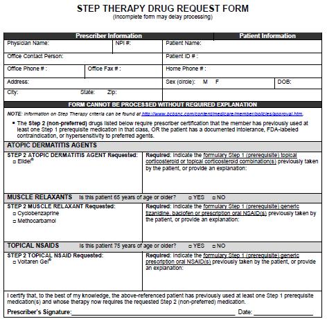 Example of Drug Request Form