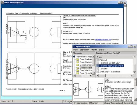SportManager Creation of practice plans with the SportManager The SportManager