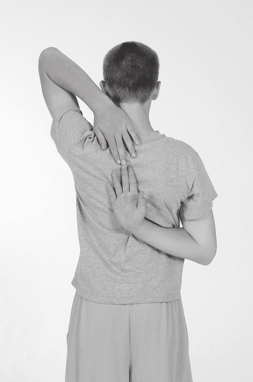Tester may place one hand above the student s knee to help keep the knee straight. Hands should reach forward evenly. The trial should be repeated if the hands reach unevenly or the knee bends.