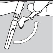 DO NOT push the white plunger rod past the dose position. For example, if the prescribed dose is 0.5, DO NOT push the white plunger rod past the 0.5 position.
