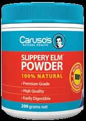 Caruso s Slippery Elm is excellent when you have a sensitive stomach and is particularly beneficial when you are having problems with your digestion.