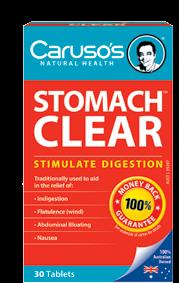 Stomach Clear Helps calm an upset stomach Suffering from stomach conditions like indigestion, flatulence, abdominal bloating and nausea can be very unpleasant.