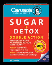 Sugar + Detox DIGESTIVE HEALTH & DETOXIFICATION Formulated to help sugar metabolism and breakdown!