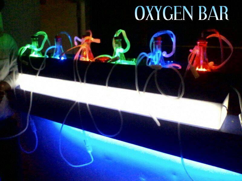 Oxygen bars are places people