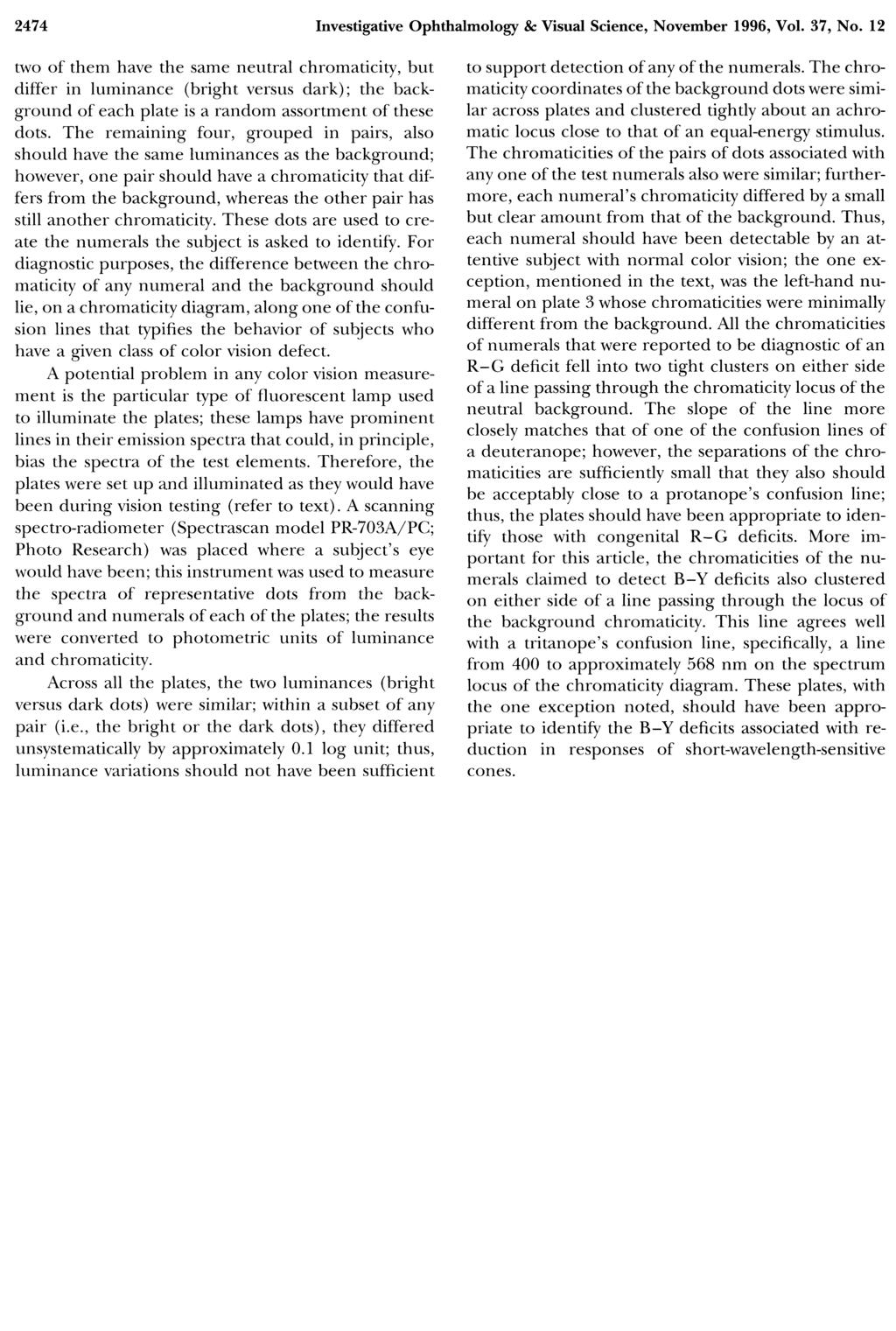 2474 Investigative Ophthalmology & Visual Science, November 1996, Vol. 37, No.
